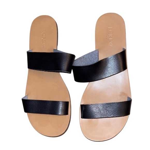 J. Crew Shoes - J CREW BLACK STRAP SANDALS
